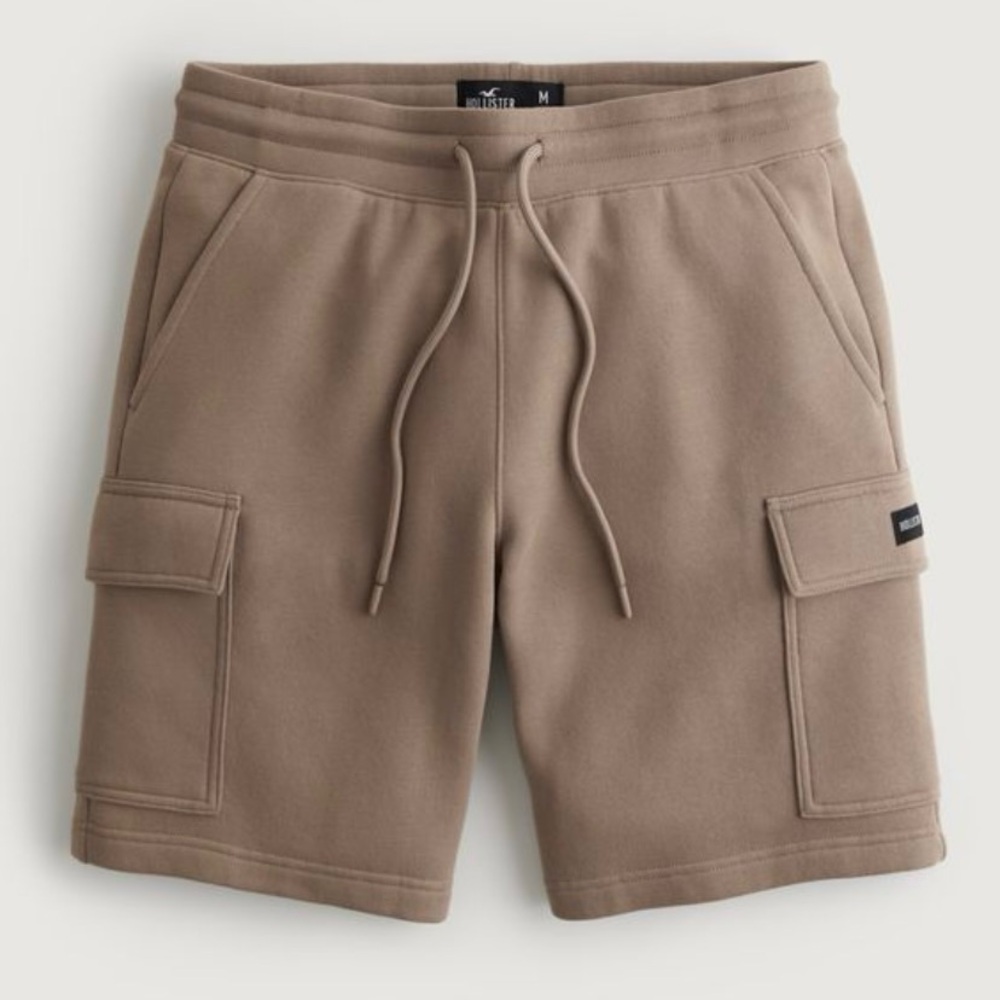 Hollister Men's Brown Fleece Shorts Size Small
